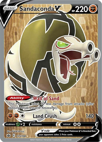 Image for Sandaconda V (Full Art) (175/198) [SWSH06: Chilling Reign]