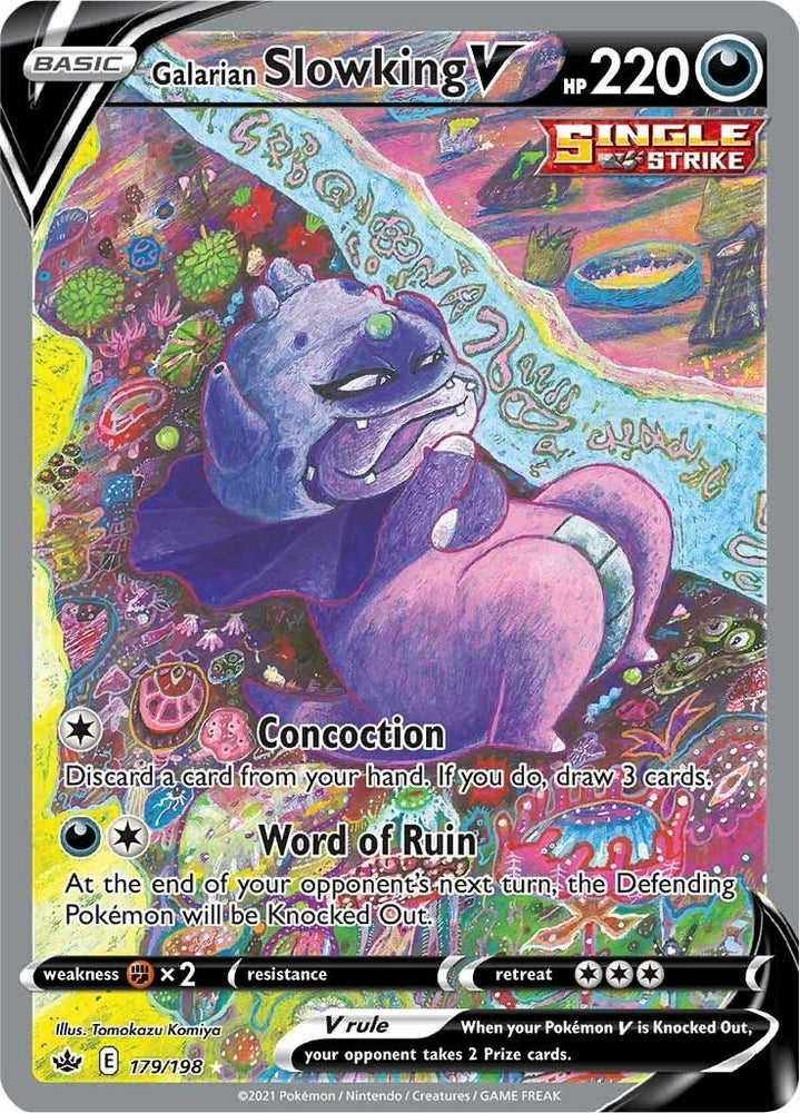 Image for Galarian Slowking V (Alternate Full Art) (179/198) [SWSH06: Chilling Reign]