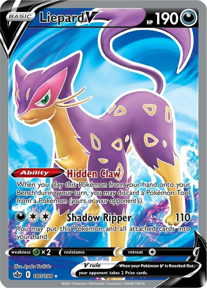 Image for Liepard V (Full Art) (180/198) [SWSH06: Chilling Reign]