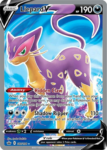 Image for Liepard V (Full Art) (180/198) [SWSH06: Chilling Reign]