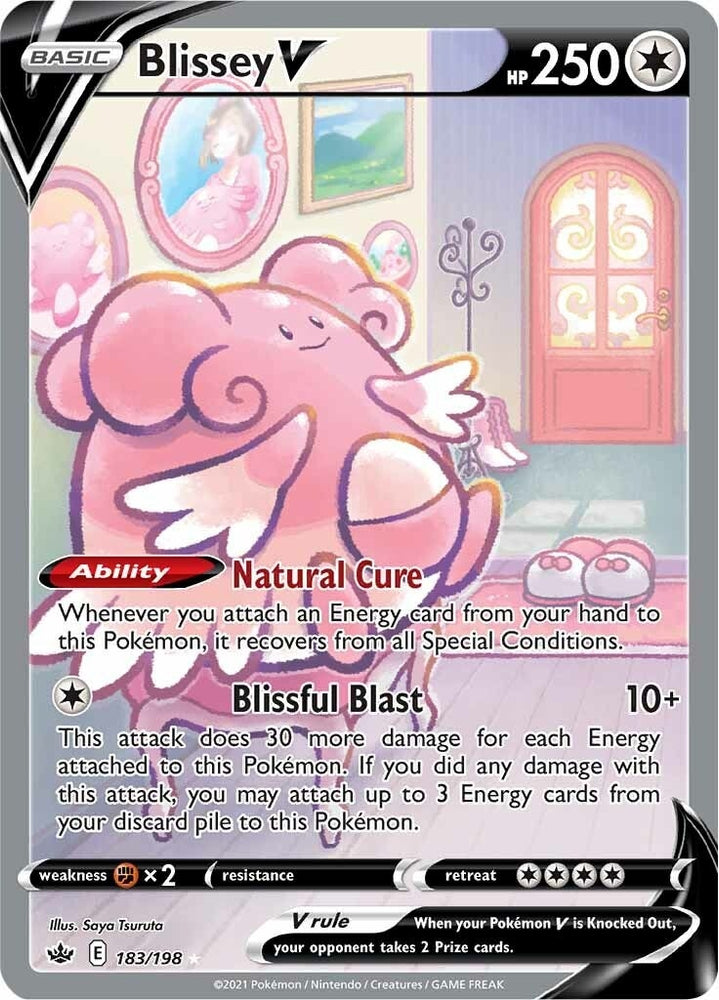 Image for Blissey V (Alternate Full Art) (183/198) [SWSH06: Chilling Reign]
