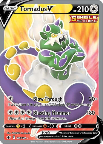 Image for Tornadus V (Full Art) (184/198) - Pokemon