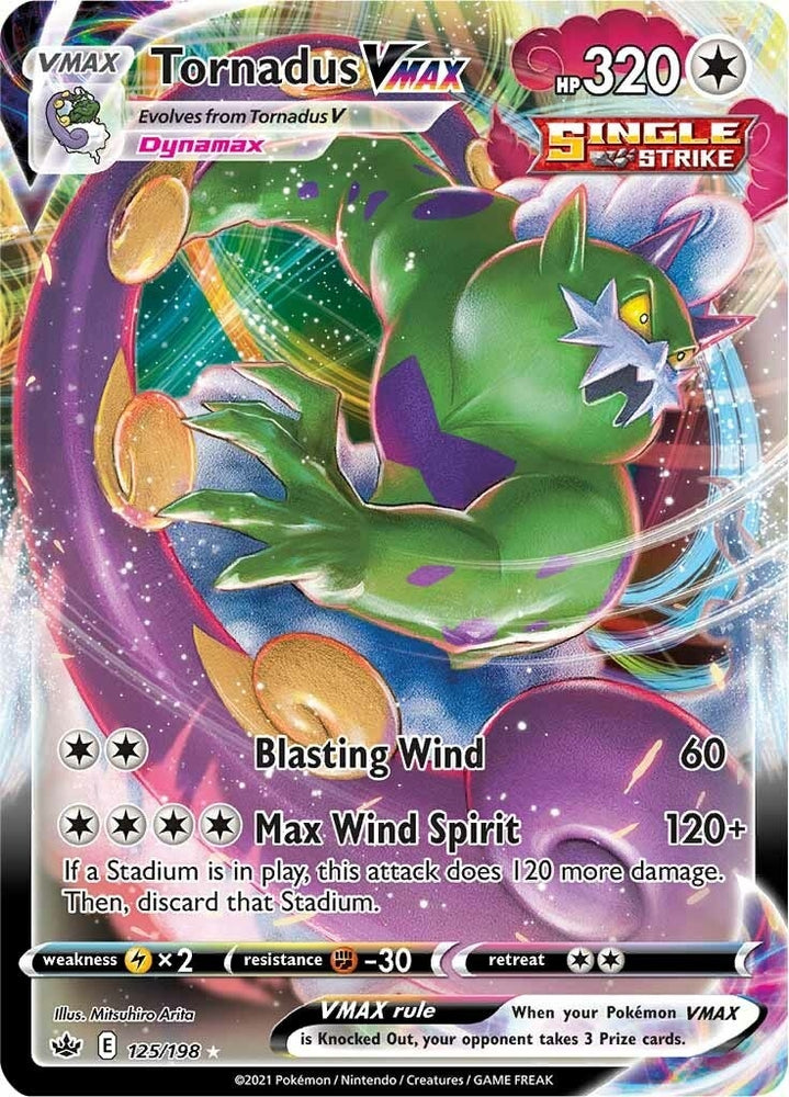 Image for Tornadus VMAX (125/198) [SWSH06: Chilling Reign]