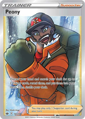 Image for Peony (Full Art) (197/198) [SWSH06: Chilling Reign]