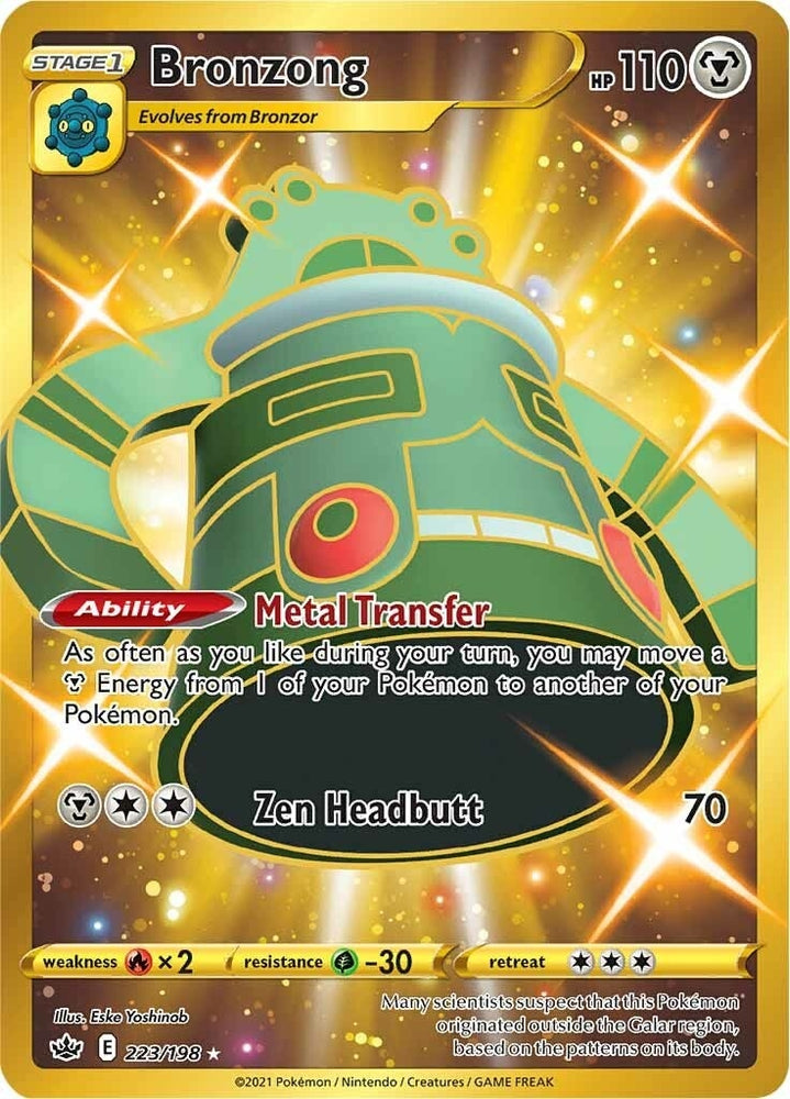 Image for Bronzong (Secret) (223/198) [SWSH06: Chilling Reign]