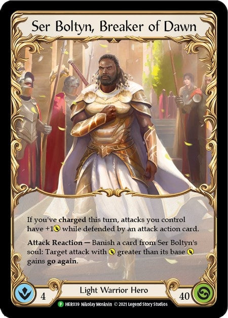 Image for Ser Boltyn, Breaker of Dawn - HER039 (HER039) (Flesh and Blood: Promo Cards) - Flesh and Blood TCG