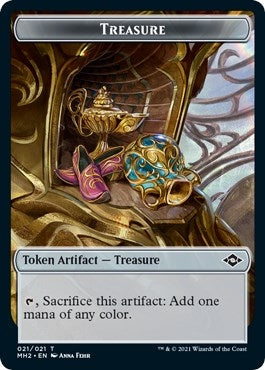 Image for Treasure (021) // Zombie Double-Sided Token (21 // 6) [Modern Horizons 2]