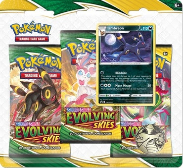 Image for Evolving Skies 3 Pack Blister [Umbreon] [SWSH07: Evolving Skies]