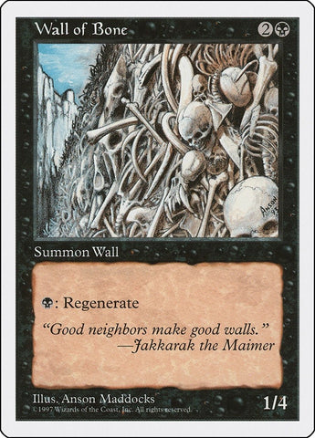 Image for Wall of Bone - Magic: The Gathering