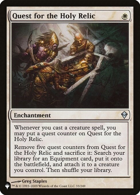 Image for Quest for the Holy Relic (33) [The List Reprints]