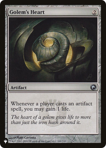 Image for Golem's Heart (161) [The List Reprints]