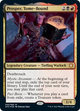Image for Prosper, Tome-Bound (Display Commander) - Thick Stock (2) [Commander: Adventures in the Forgotten Realms]