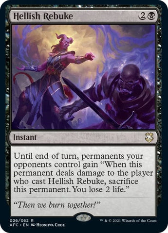 Image for Hellish Rebuke (26) [Commander: Adventures in the Forgotten Realms]