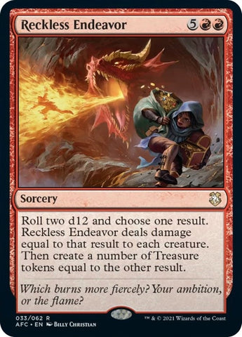 Image for Reckless Endeavor (33) [Commander: Adventures in the Forgotten Realms]