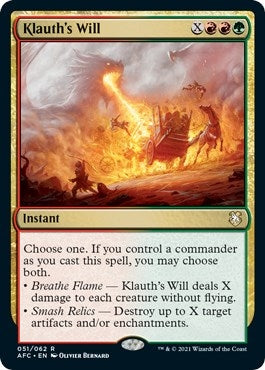 Image for Klauth's Will (51) [Commander: Adventures in the Forgotten Realms]