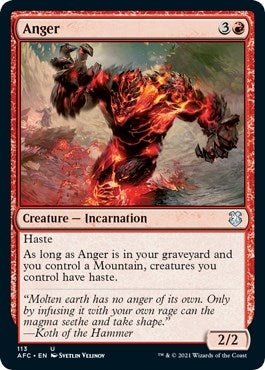 Image for Anger (113) [Commander: Adventures in the Forgotten Realms]