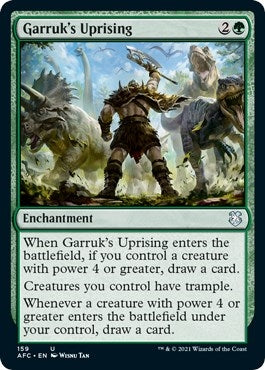 Image for Garruk's Uprising (159) [Commander: Adventures in the Forgotten Realms]