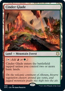 Image for Cinder Glade (229) [Commander: Adventures in the Forgotten Realms]