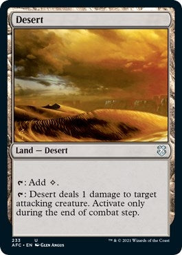 Image for Desert (233) [Commander: Adventures in the Forgotten Realms]