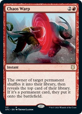 Image for Chaos Warp (117) [Commander: Adventures in the Forgotten Realms]