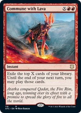 Image for Commune with Lava (118) [Commander: Adventures in the Forgotten Realms]