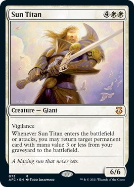 Image for Sun Titan (73) [Commander: Adventures in the Forgotten Realms]