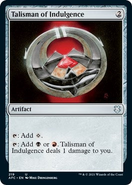 Image for Talisman of Indulgence (219) [Commander: Adventures in the Forgotten Realms]
