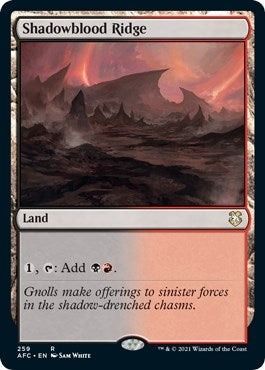 Image for Shadowblood Ridge (259) [Commander: Adventures in the Forgotten Realms]
