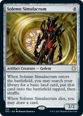 Image for Solemn Simulacrum (216) [Commander: Adventures in the Forgotten Realms]