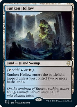 Image for Sunken Hollow (265) [Commander: Adventures in the Forgotten Realms]