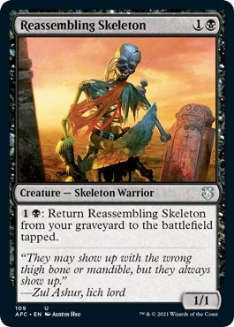 Image for Reassembling Skeleton (109) [Commander: Adventures in the Forgotten Realms]