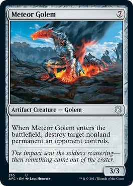 Image for Meteor Golem (210) [Commander: Adventures in the Forgotten Realms]