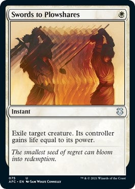 Image for Swords to Plowshares (75) [Commander: Adventures in the Forgotten Realms]
