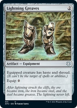Image for Lightning Greaves (331) [Commander: Adventures in the Forgotten Realms]