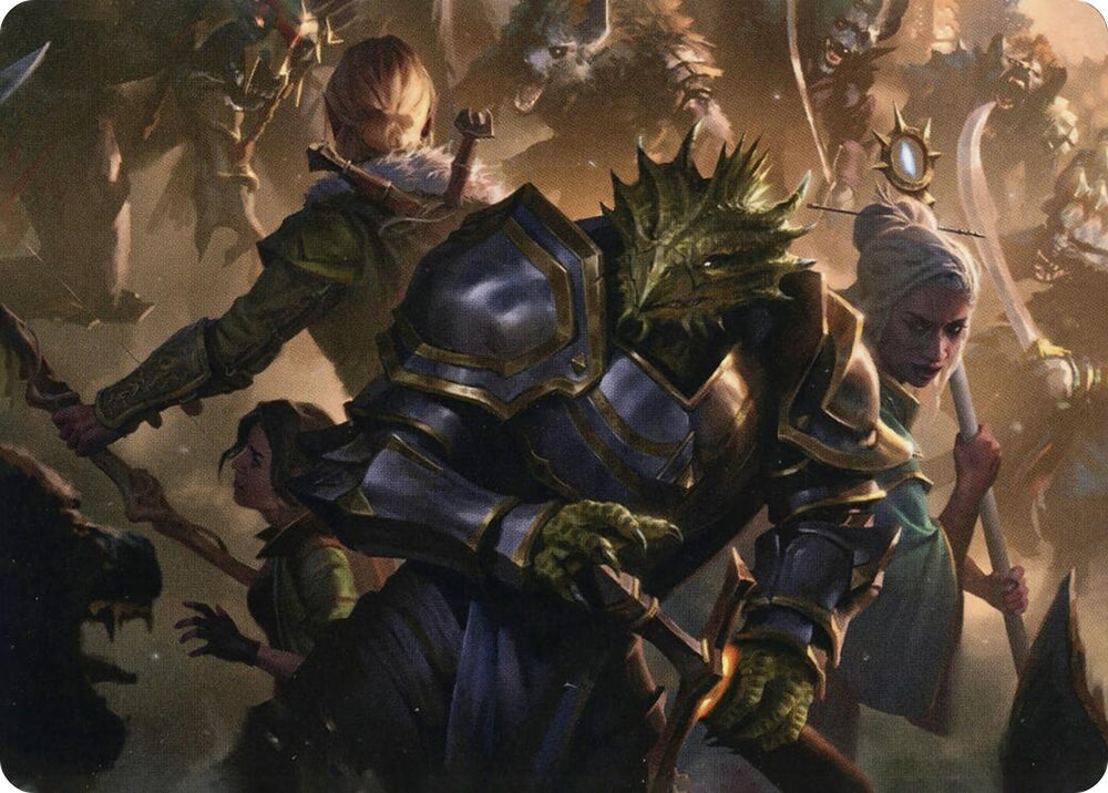 Image for You Come to the Gnoll Camp Art Card (42) [Art Series: Adventures in the Forgotten Realms]