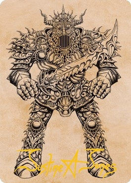 Image for Iron Golem (Showcase) Art Card (Gold-Stamped Signature) (80) [Art Series: Adventures in the Forgotten Realms]