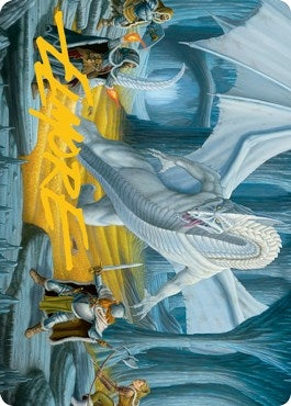 Image for Cave of the Frost Dragon Art Card (Gold-Stamped Signature) (46) [Art Series: Adventures in the Forgotten Realms]