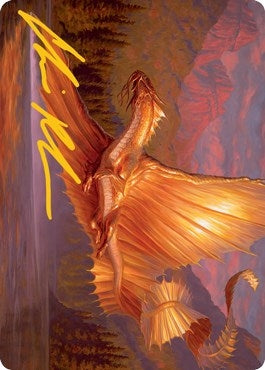 Image for Adult Gold Dragon Art Card (Gold-Stamped Signature) (58) [Art Series: Adventures in the Forgotten Realms]