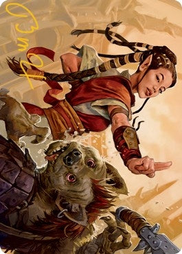 Image for Half-Elf Monk Art Card (Gold-Stamped Signature) (28) [Art Series: Adventures in the Forgotten Realms]