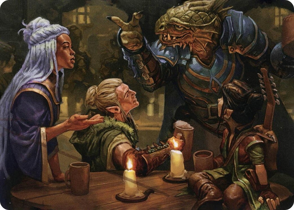 Image for You Meet in a Tavern Art Card (49) [Art Series: Adventures in the Forgotten Realms]