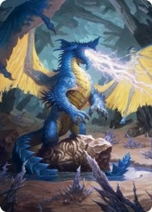Image for Blue Dragon Art Card (73) [Art Series: Adventures in the Forgotten Realms]