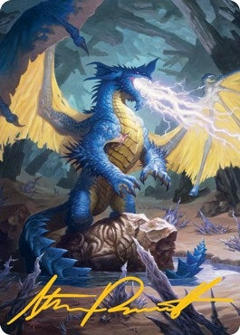 Image for Blue Dragon Art Card (Gold-Stamped Signature) (73) [Art Series: Adventures in the Forgotten Realms]