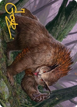 Image for Owlbear Art Card (Gold-Stamped Signature) (15) [Art Series: Adventures in the Forgotten Realms]