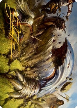 Image for Bulette Art Card (Gold-Stamped Signature) (16) [Art Series: Adventures in the Forgotten Realms]