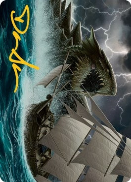 Image for Dragon Turtle Art Card (Gold-Stamped Signature) (10) [Art Series: Adventures in the Forgotten Realms]