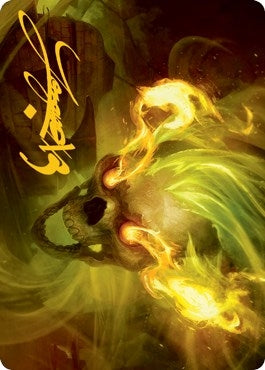 Image for Flameskull Art Card (Gold-Stamped Signature) (14) [Art Series: Adventures in the Forgotten Realms]