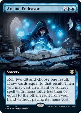 Image for Arcane Endeavor (Extended Art) (283) [Commander: Adventures in the Forgotten Realms]