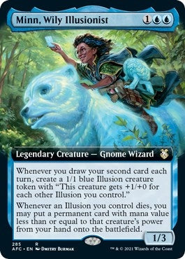 Image for Minn, Wily Illusionist (Extended Art) (285) [Commander: Adventures in the Forgotten Realms]