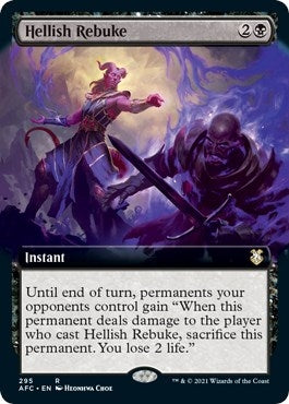 Image for Hellish Rebuke (Extended Art) (295) [Commander: Adventures in the Forgotten Realms]