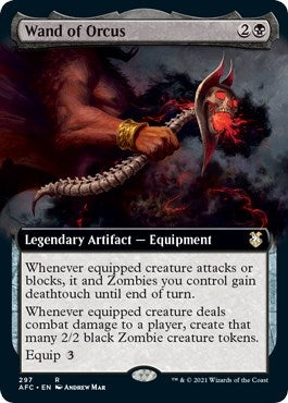 Image for Wand of Orcus (Extended Art) (297) [Commander: Adventures in the Forgotten Realms]